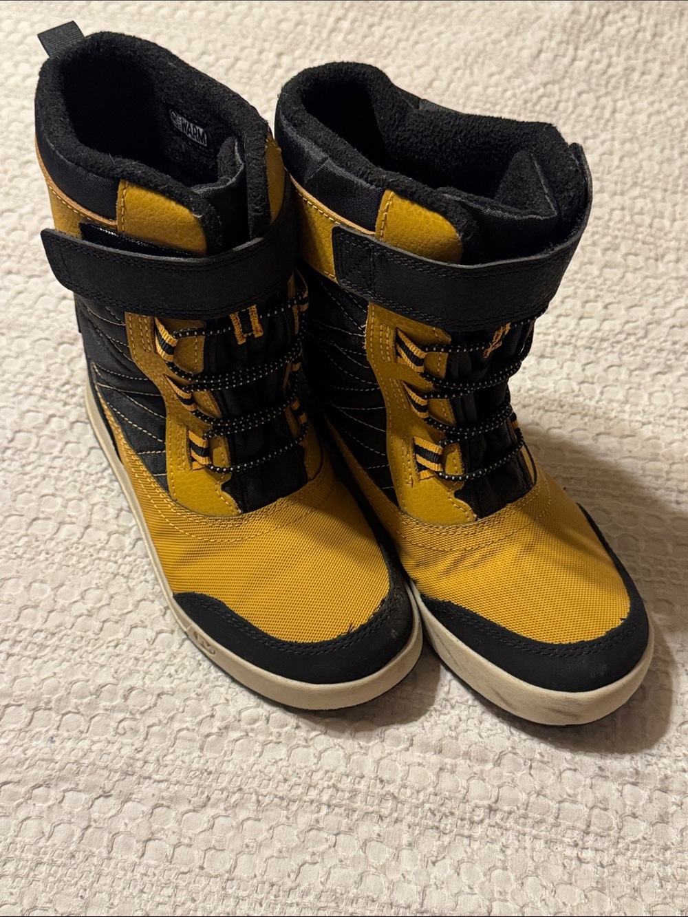 Merrell Waterproof Yellow & Black Snow Boots with Secure Strap